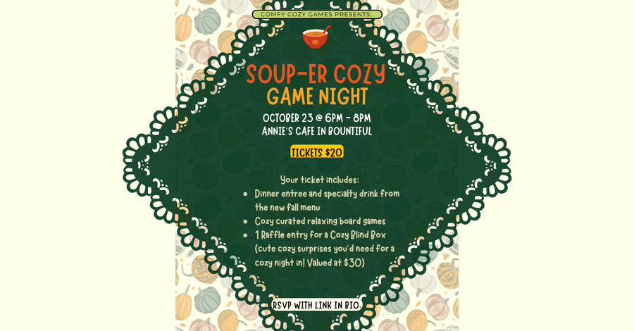 SOUP-er Cozy Fall game night