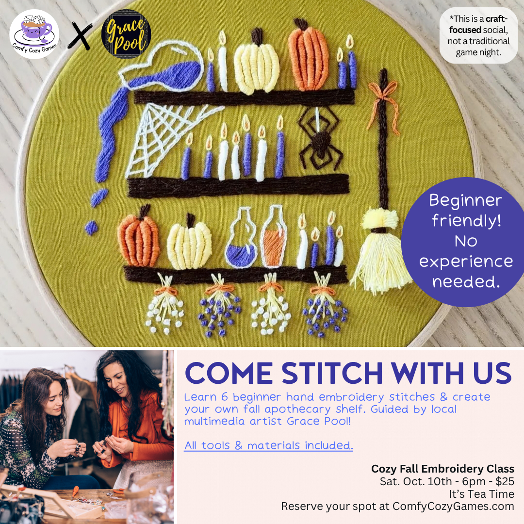 Comfy Cozy Collab: Come Stitch with Us with Grace Pool