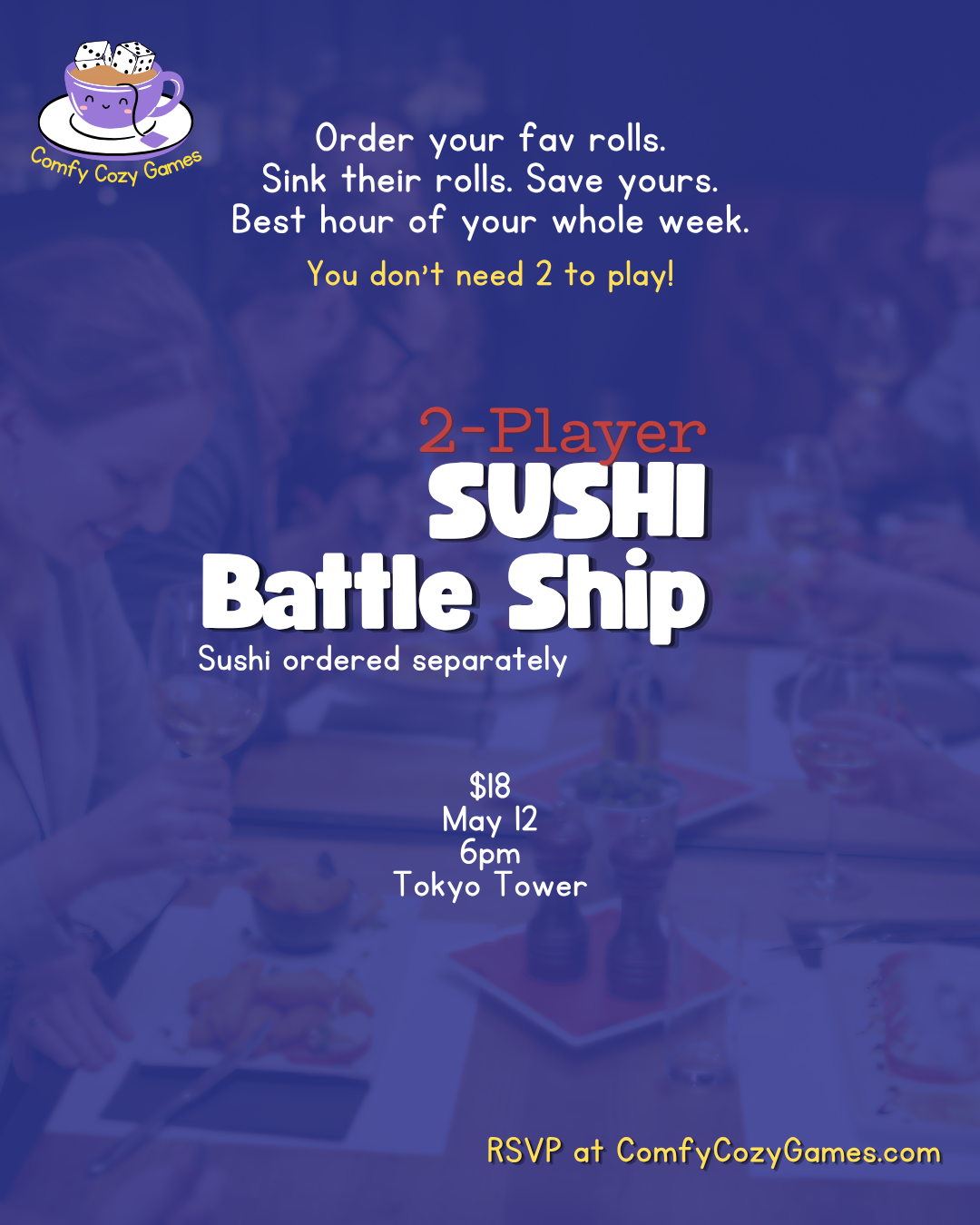 2-Player Sushi Battle Ship - Tokyo Tower