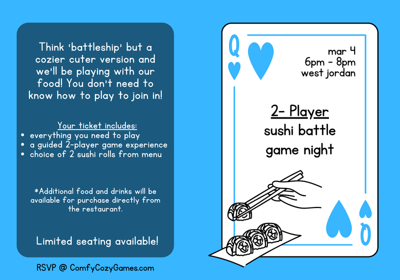 2-Player Sushi Battle Game Night