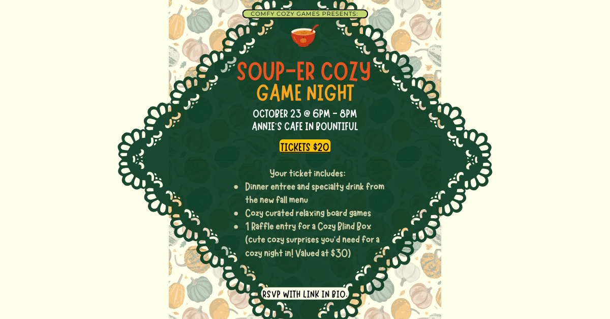 SOUP-er Cozy Fall game night
